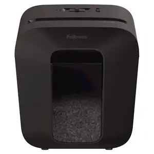 Шредер для бумаги Fellowes Powershred LX25M — частичная резка 4x12 мм, корзина 11,5 л, чёрный