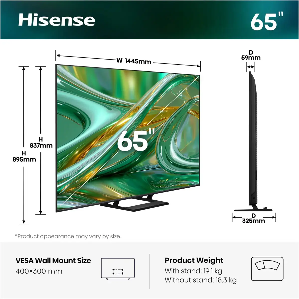 Televizors Hisense 65E8S 4K Ultra HD Smart TV Photo 19