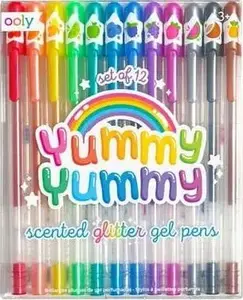 Gel Pens Cricco CRIC0545 — glitter gel ink, set of 10 colors in case