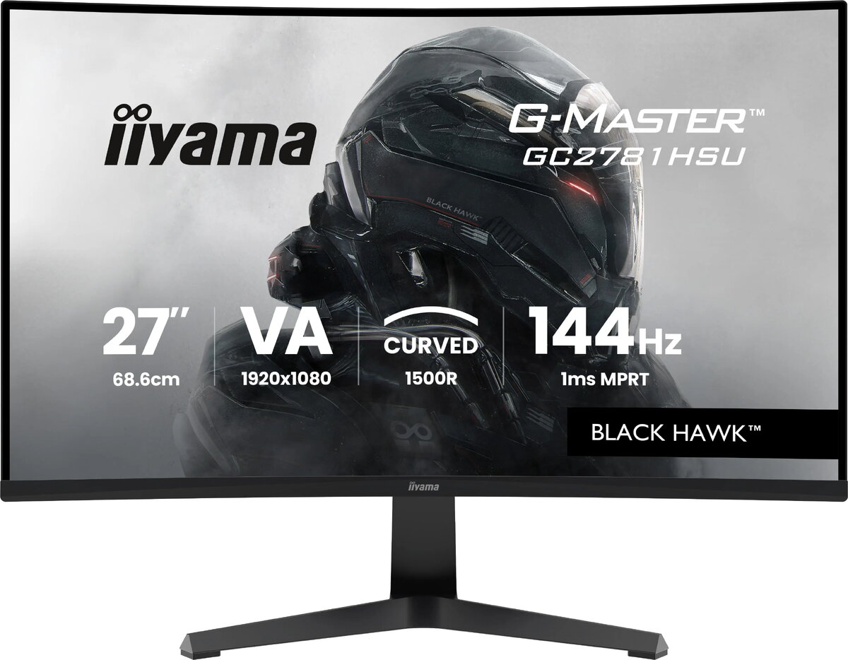 IIYAMA G-MASTER GC2781HSU-B1 Izliekts spēļu monitors