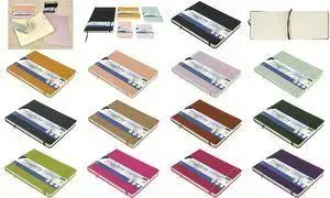 Sketchbook Kangaro K-861236 — 80 sheets, A5 landscape, taupe PU hardcover, 140 g/m² cream paper