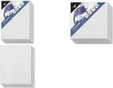 Canvas Panel Kangaro K-803030 — 300 x 300 mm, 100% cotton, white, 3 mm thickness, acid-free backing