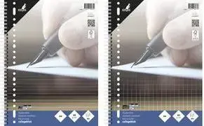 Блокнот Kangaro Collegeblock K-5544 — A4 в линейку, 80 листов, 60 г/м², 23 отверстия, левое поле