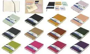 Sketchbook Kangaro K-861290, 80 sheets, A5, hot pink PU hardcover, 140 g/m² cream paper