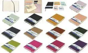Sketchbook Kangaro K-861247, DIN A4, 80 sheets, cognac PU hardcover, 140 g/m² cream paper