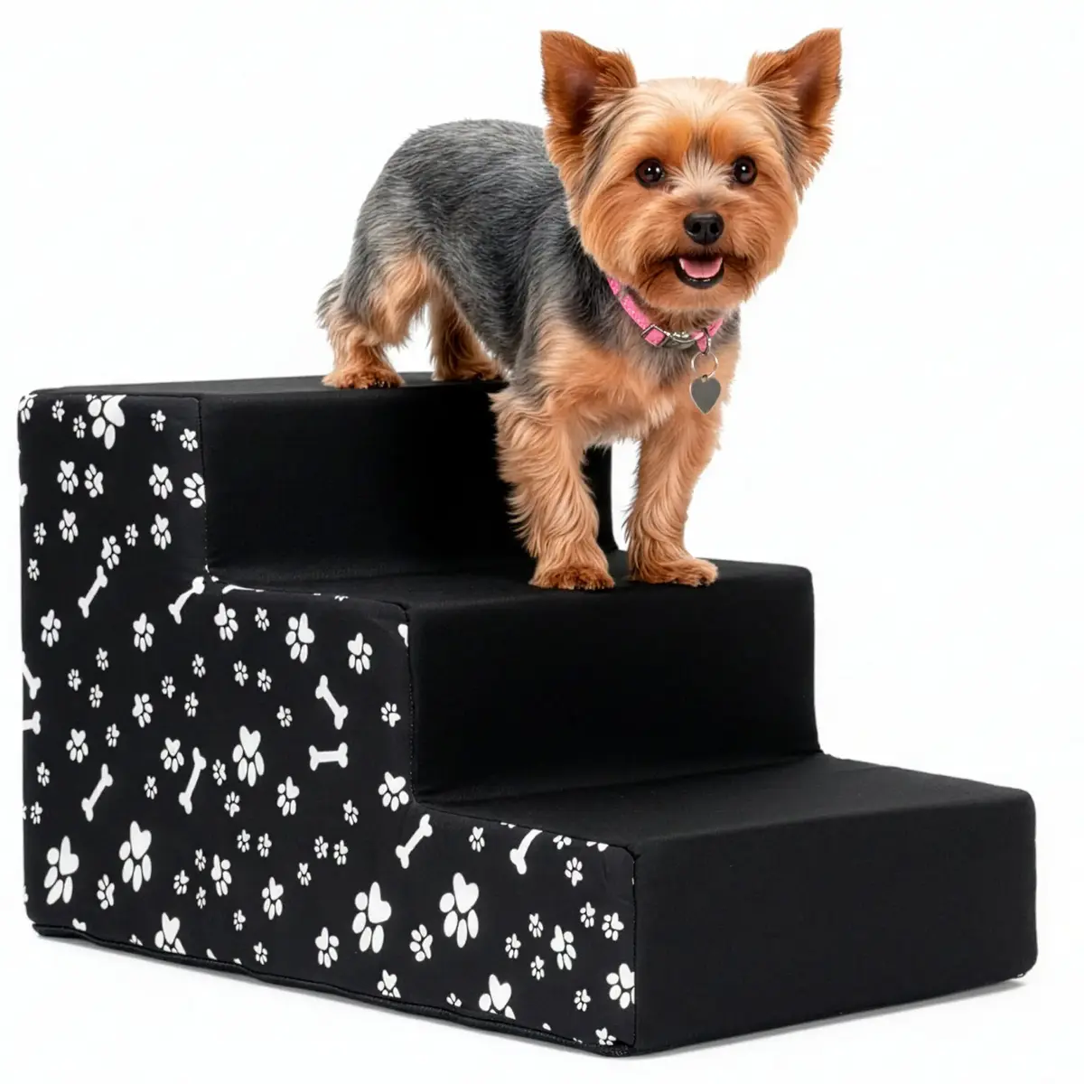 Dog steps Springos PA0340 3-step pet stairs Photo 4