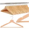 Wooden hangers Springos HG0086 — set of 30 Photo 2