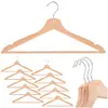 Wooden hangers Springos HG0085 — set of 10 Photo 4