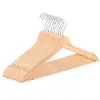 Wooden hangers Springos HG0085 — set of 10 Photo 10