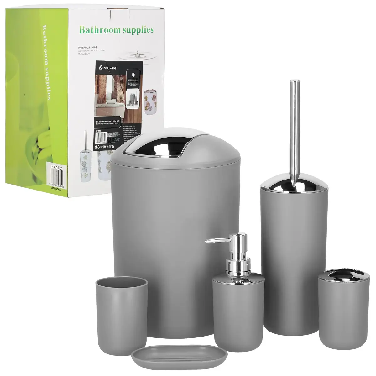 Springos HA1112 6-piece bathroom accessory set Photo 2