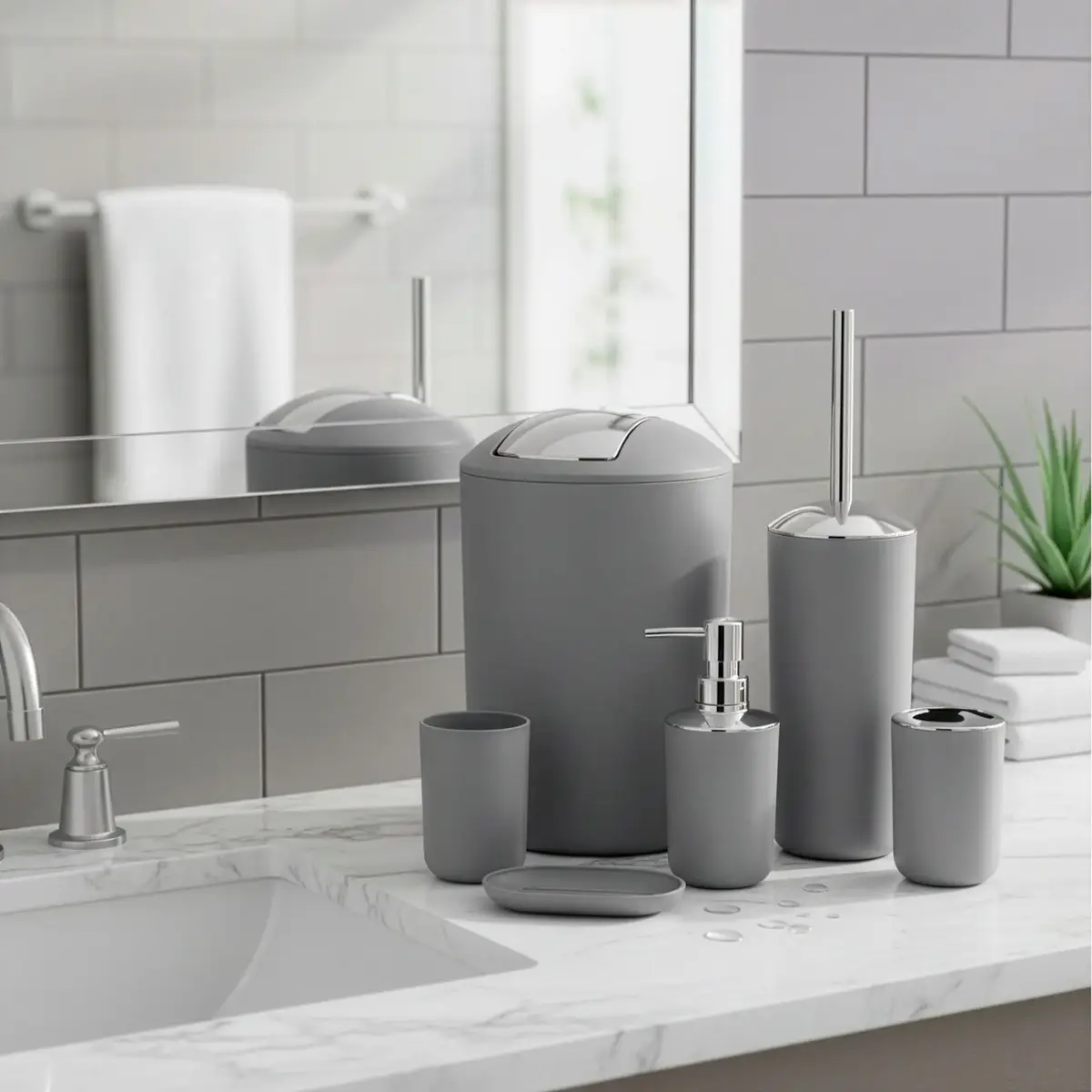 Springos HA1112 6-piece bathroom accessory set Photo 7