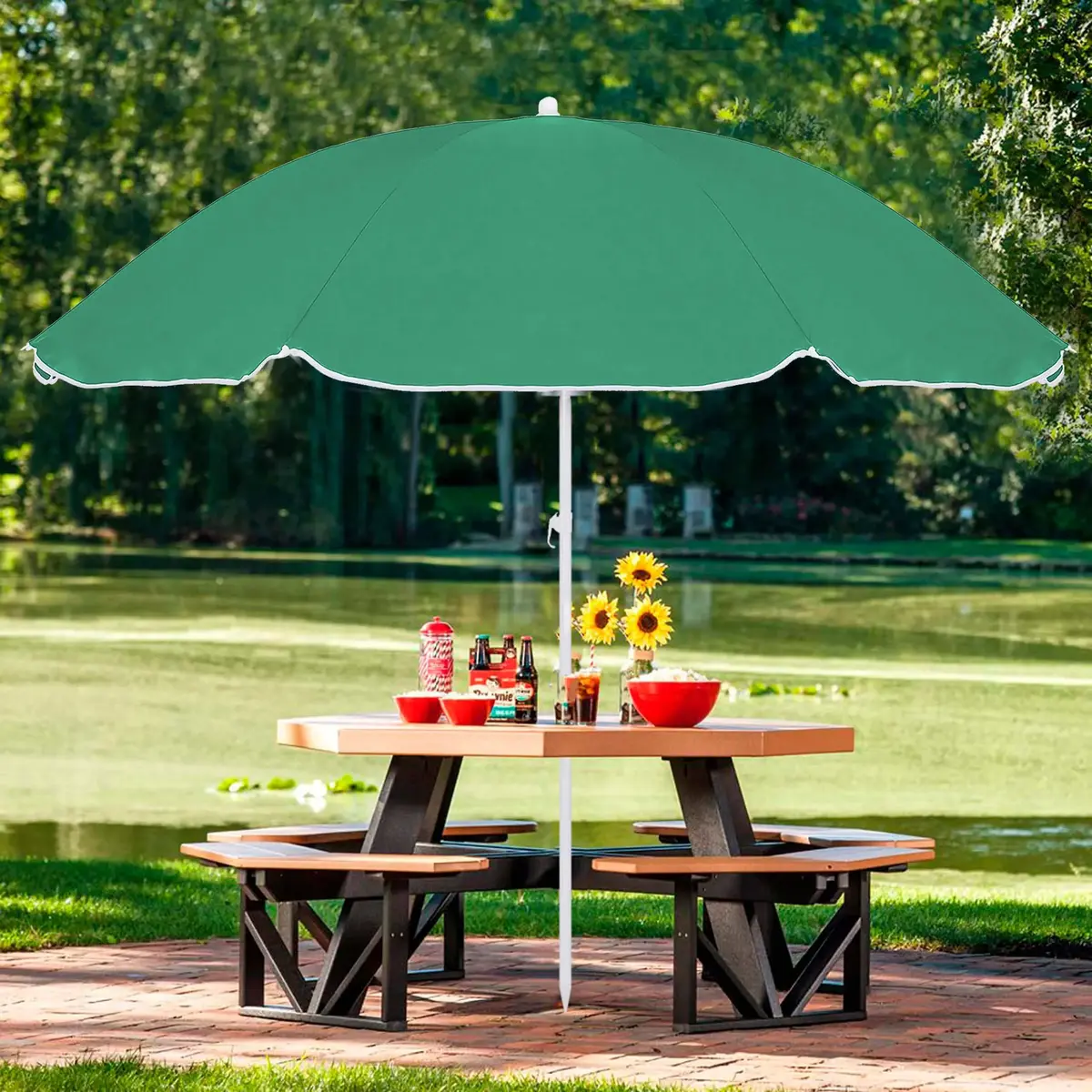 Beach umbrella Springos BU0025 160 cm Photo 10