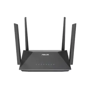 Tabletop wireless router ASUS RT-AX52 AX1800 Dual-band Wi‑Fi 6 (2.4/5 GHz) Gigabit Ethernet, Black