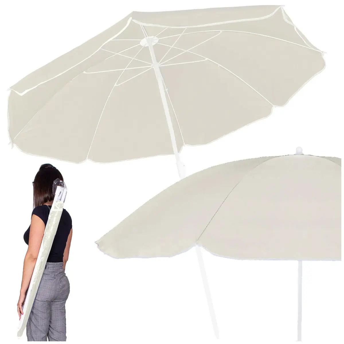 Beach umbrella Springos BU0024 160 cm Photo 3