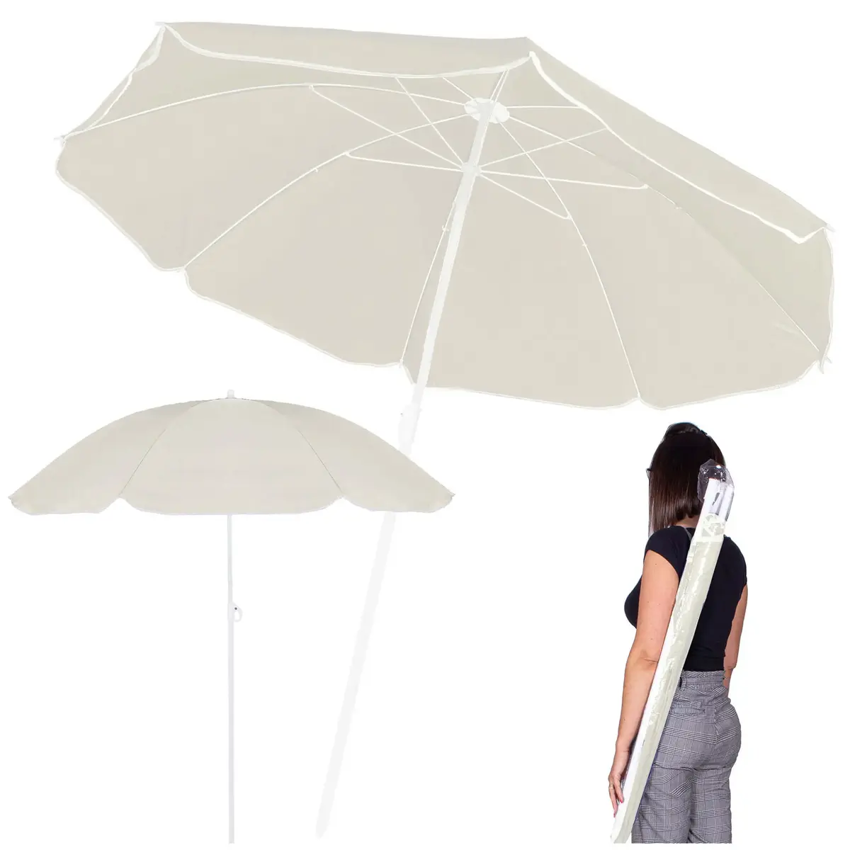 Beach umbrella Springos BU0024 160 cm Photo 4