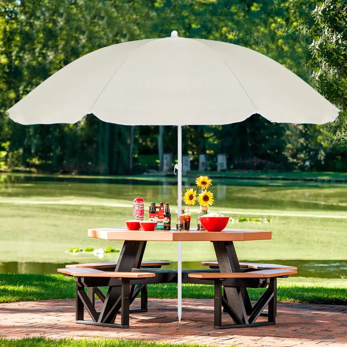 Beach umbrella Springos BU0024 160 cm Photo 9