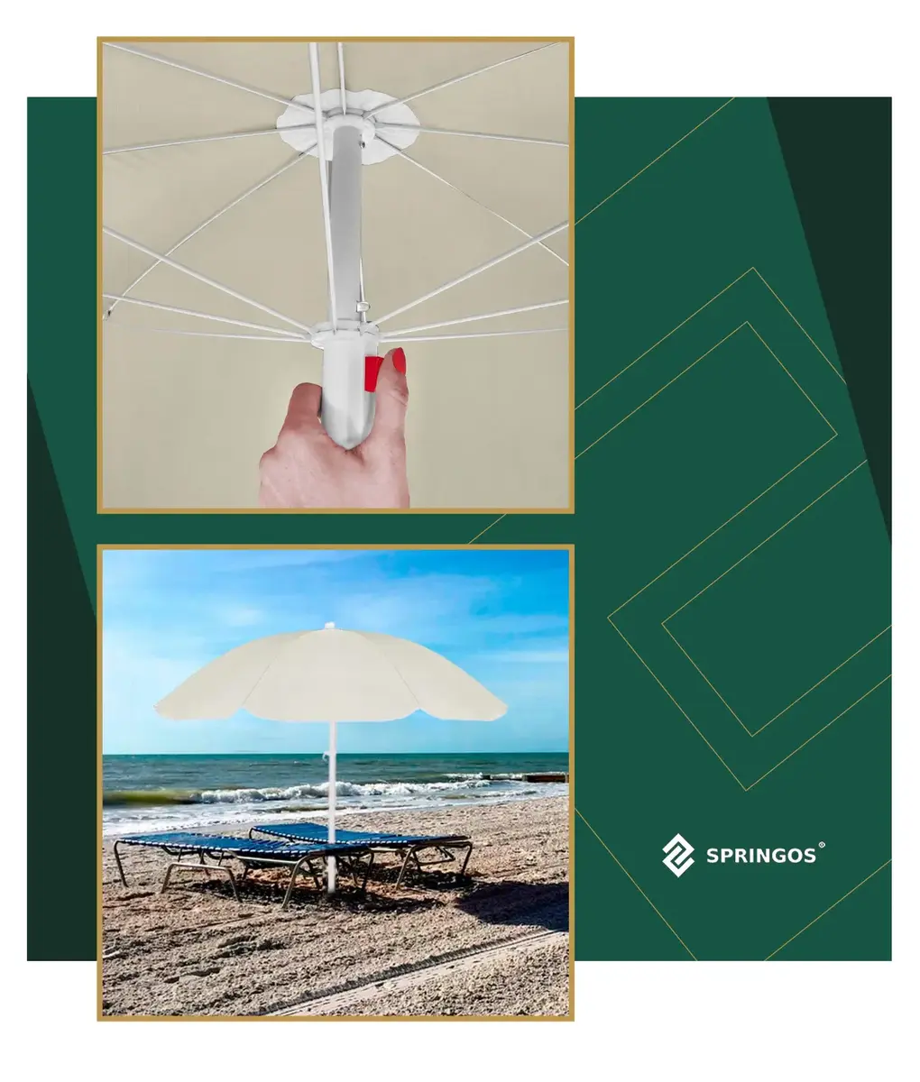 Beach umbrella Springos BU0024 160 cm Photo 10