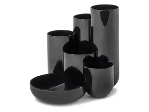 Desk Organizer HAN-Bürogeräte HAN CAMPUS Polystyrene black, 6 compartments, 140×140×109 mm