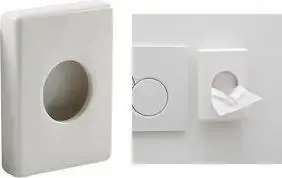 HYGOSTAR Hygiene Bag Dispenser, refillable white plastic, includes Hygiene Bags model 32287, 1 piece