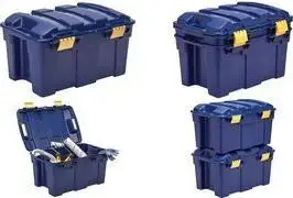 Storage Chest Fellowes BANKERS BOX 40 L, dark blue, 100% BPA-free PP, fully recyclable, with lid
