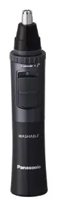 Триммер Panasonic ER-GN33-H301 для ушей, носа, бровей и усов — питание от батареи AA, лезвие из нержавеющей стали, 78 мин работы, чёрный