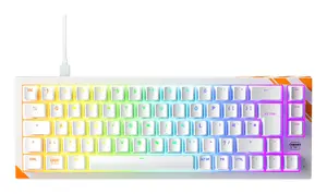 Mechanical Gaming Keyboard Cherry K5 Pro TMR Compact — 65% QWERTY USB Wired, RGB, Magnetic Switch, Orange/White