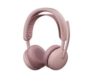 Austiņas Logitech Zone Wireless 2 ES — vadu un bezvadu Bluetooth, USB-C, supraaurālas, galvas lente, rozā