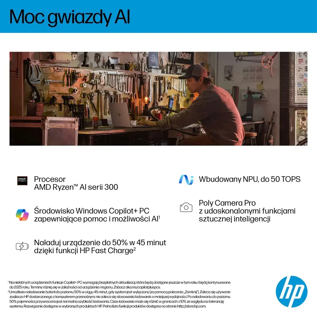 HP OmniBook X Flip 16-ar0016nw — ноутбук Ryzen AI 5 340 Photo 8