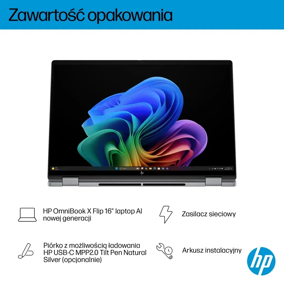 HP OmniBook X Flip 16-ar0016nw — ноутбук Ryzen AI 5 340 Photo 11