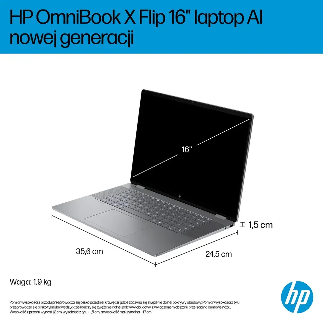 HP OmniBook X Flip 16-ar0016nw — ноутбук Ryzen AI 5 340 Photo 12