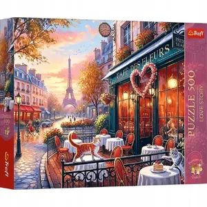 Пазл TREFL 500 деталей — Love Story: Love in Paris (романтическая сцена города)