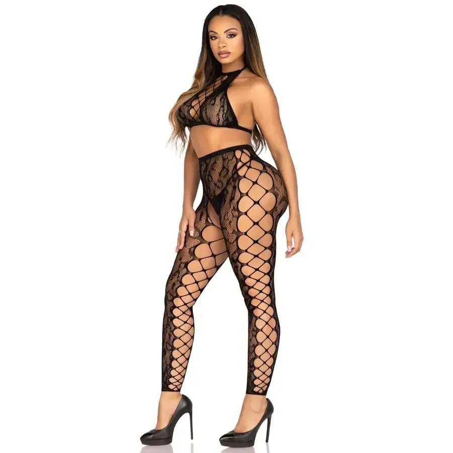 Leg Avenue Топ и прорезные колготки — One Size Photo 3