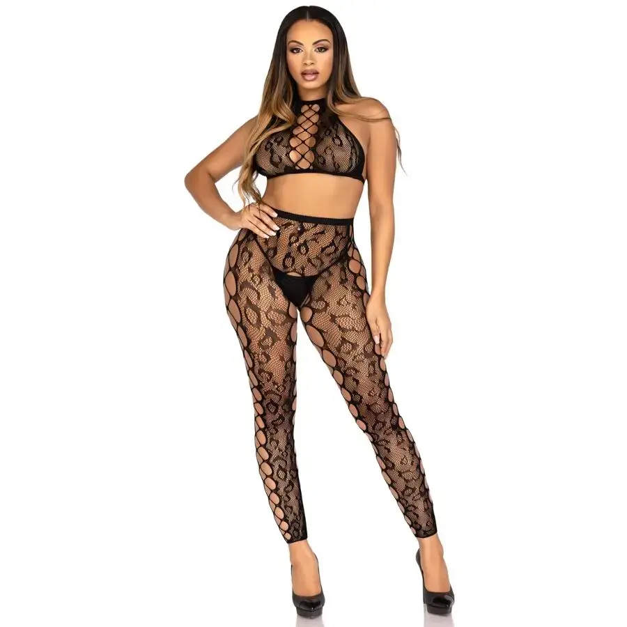 Leg Avenue Топ и прорезные колготки — One Size Photo 4