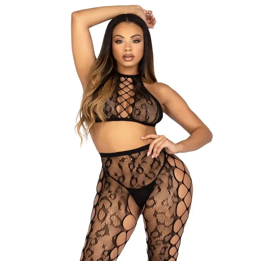 Leg Avenue Топ и прорезные колготки — One Size Photo 6