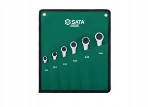 Sata double-ended ratcheting combination wrench set ST09025SJ, metric sizes (Sata)