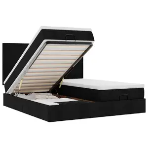 Кровать VidaXL 3314515 с матрасной платформой, 160×203 см, нагрузка до 280 кг