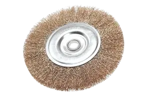 Wire cup brush Verto 56312, disc-style abrasive brush, 100 mm, metal wire