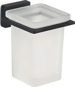 Toothbrush Holder Sourcing ATENA, matt black — bathroom accessory, countertop organizer