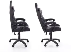 Gaming chair Diablo Chairs HAPPYGAME 7911 Black — ergonomic PC/gaming seat, adjustable backrest and armrests