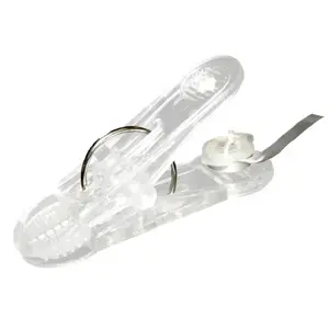 Toy balloon weight clip AMSCAN 2436902 – pack of 25 transparent clips