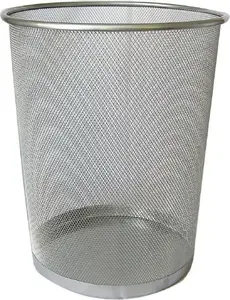 Trash bin Feniks 15 L silver — Feniks FEN000366, 15L capacity, pedal-operated