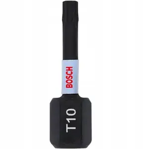 Screwdriver Bits Bosch Bit Impact 25mm 2×T10 impact-rated Phillips/Torx compatible