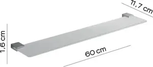 Полка для ванной Sourcing KANSAS SHELF 60 CM CHROMED – хромированная настенная полка 60 см