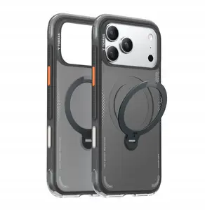 Amazingthing TORRAS Ostand Spin Air vāciņš iPhone 17 Pro Max, saderīgs ar MagSafe (shadow black)