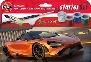 Scale Model Car Airfix McLaren 765LT kit with paints A55006