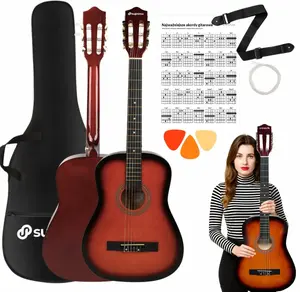 Classical guitar Salvador Cortez SUPRIMO CGS2 SB 4/4 Sunburst — full-size acoustic nylon-string guitar