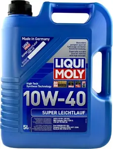 Motoreļļa Liqui Moly 10W-40 Super Leichtlauf 5 l — universāla sintētiska maisījuma (MPN: LM9505)