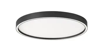 Потолочный светильник Candellux Vanessa 38W 3000K 50 см чёрный — светодиодный плафон