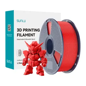 3D printer filament Sunlu PLA+ 2.0 (Red) — PLA+ material, spool filament for FDM printers