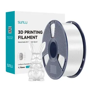 Sunlu PLA+ Silk Filament White — PLA+ 3D printing filament for FDM printers
